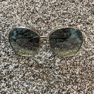 Chloe Nola Green Gradient Aviator sunglasses